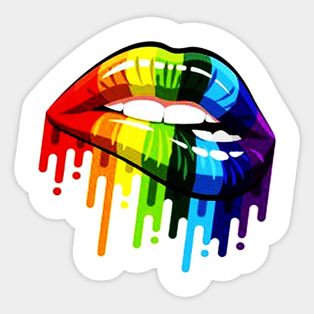 Gay Pride Sticker by rosposaradesignart